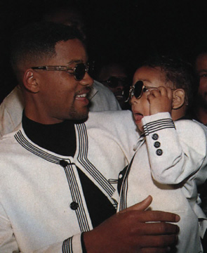 Will with his son trey in 1995